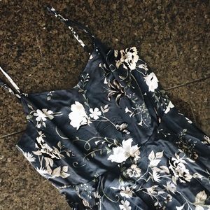 👗MIDI GRAY FLORAL DRESS👗